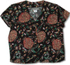 Pineapples Kamehameha Collarless Blouse