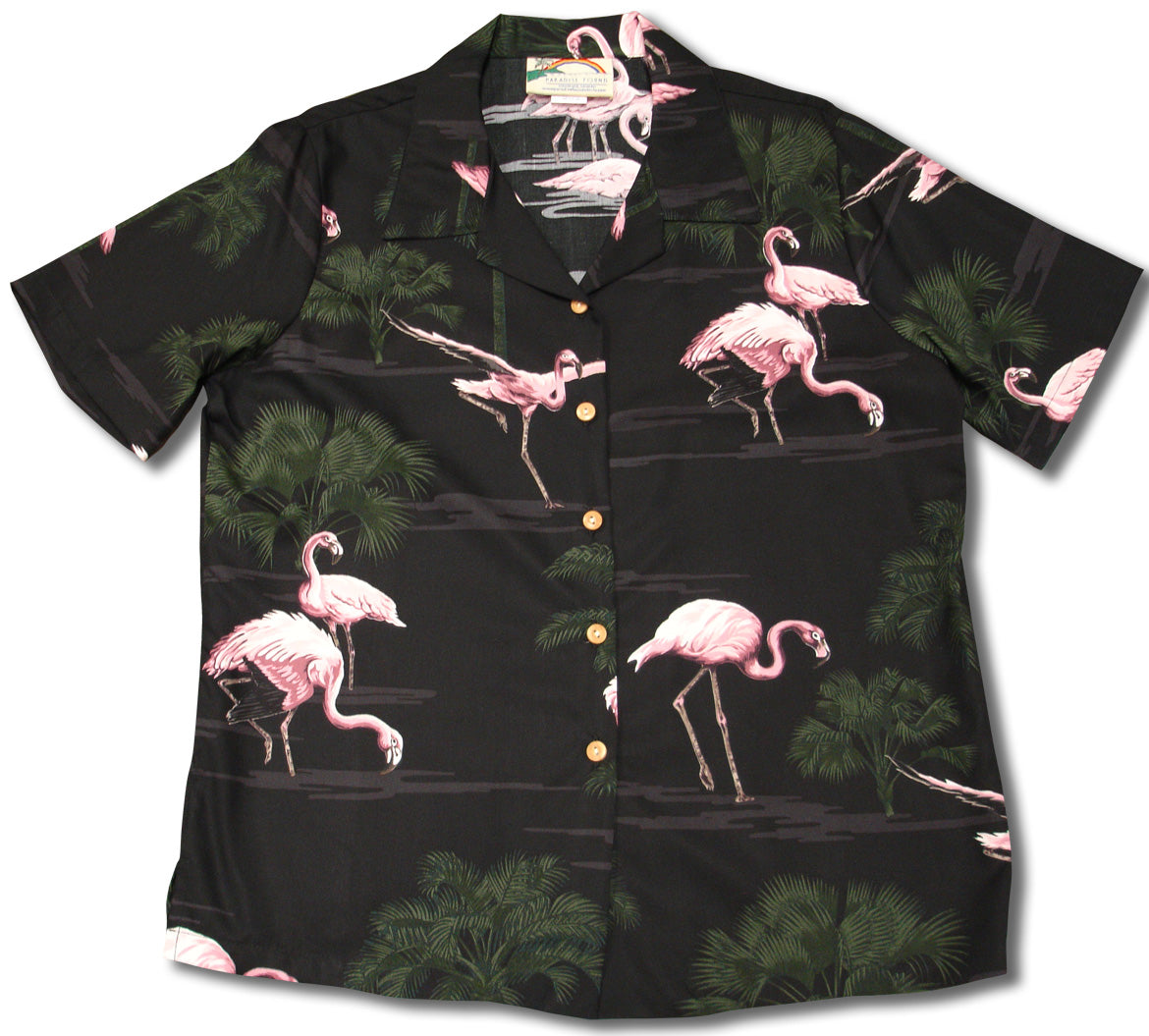 Pink Flamingo 16 women's paradise found shirt