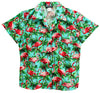 Pink Flamingos Galore ladies rayon blouse