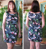 Pink Flamingos Petite Women's A-Line Dress