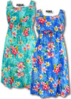 Orchid Parrot empire tie front dress