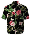 Pink Red Hibiscus Men's Rayon Aloha Shirt