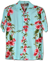 Plumeria Bamboo Panel men's kalaheo rayon