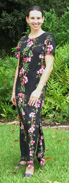 Plumeria Bamboo Panel Column Dress