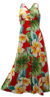 Plumeria Beauty Button Front Long Tank