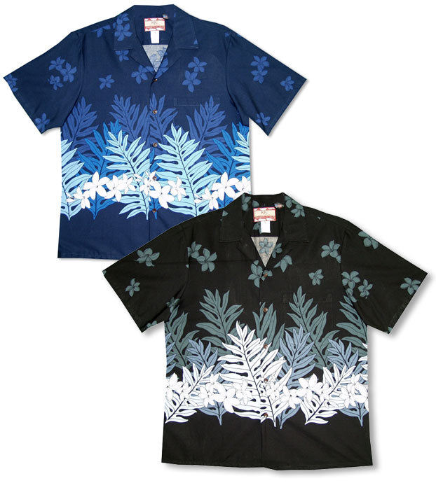 Plumeria Fern men's shirt