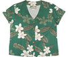 Plumeria Paradise Collarless Blouse