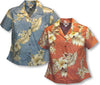 Plumeria Hibiscus Feather Fern Women's Fitted Shirt