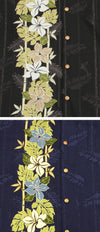 Plumeria Panel Panel Long Sleeve Shirt