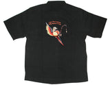 Polly Wants to Fish Men's Luau Embroidered Shirt