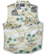 Polynesian Island women's sleeveless cotton