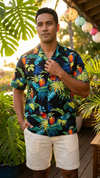 Jungle Parrot Men's Shirt — Men's Cotton Shirts — RJC