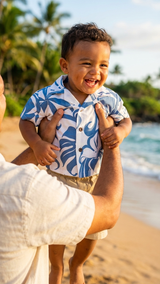 Delicate Tropical Boy's 2pc Set — Boys Cabana Sets — RJC (view 4)