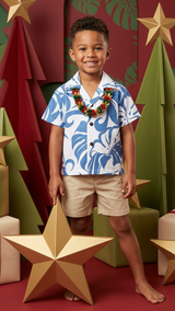 Delicate Tropical Boy's 2pc Set — Boys Cabana Sets — RJC (view 6)