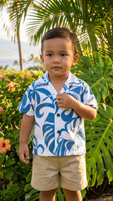 Delicate Tropical Boy's 2pc Set — Boys Cabana Sets — RJC (view 3)