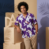 Paradise Found Men's Tom Selleck Magnum PI Calla Lily Hawaiian Shirt — Men's Rayon Shirts — Paradise Found