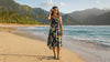 Bird of Paradise Display Scarf Hem Long Dress — Women's Long Dresses — RJC Puanani