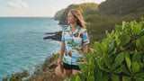 RJC Paradise Island Surf Women's Hawaiian Camp Shirt – Rayon, Made in Hawaii