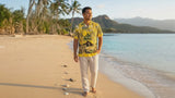 Hawaiian Palm Men's Vintage Rayon Shirt — Men's Rayon Shirts — Pineapple Juice