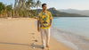 Hawaiian Palm Men's Vintage Rayon Shirt — Men's Rayon Shirts — Pineapple Juice