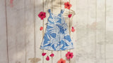 Hala Pineapples Girls Elastic Strap Dress