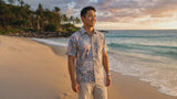 Honu Tapa Go Barefoot Placket Reverse Shirt