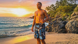 19" Mahi Mahi Palms 8 Way Stretch HIC Board Shorts — Boardshorts — HIC