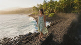 Hala Pineapples Scarf Hem Dress — Women's Long Dresses — RJC