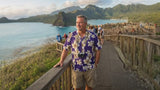 Colossal Hibiscus Plumeria Men's Shirt