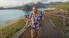 Colossal Hibiscus Plumeria Men's Shirt
