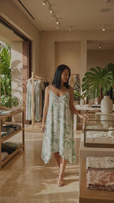 Hala Pineapples Scarf Hem Dress — Women's Long Dresses — RJC