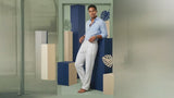 Linen Rayon Blend Wedding White Pants — Men's Pants — MauiShirts