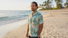 Pale Hibiscus Orchid Men's Shirt — Men's Rayon Shirts — RJC
