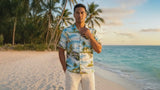 Paradise Island Surf Mens Shirt Matching Family — Men's Rayon Shirts — RJC
