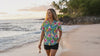 Pineapple HIbiscus Women's Hawaiian Camp Shirt