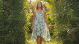 Hala Pineapples Scarf Hem Dress — Women's Long Dresses — RJC