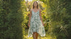 Hala Pineapples Scarf Hem Dress — Women's Long Dresses — RJC