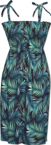 Radiant Leaf Women's Tube Top Sundress