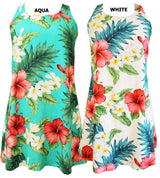 Grand Hibiscus Back Keyhole Cutout Dress