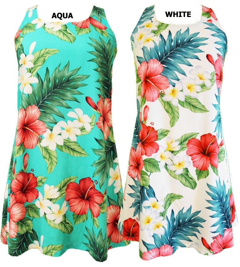 Grand Hibiscus Back Keyhole Cutout Dress