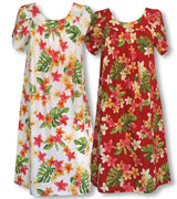 Colorful Plumeria Muumuu Dress