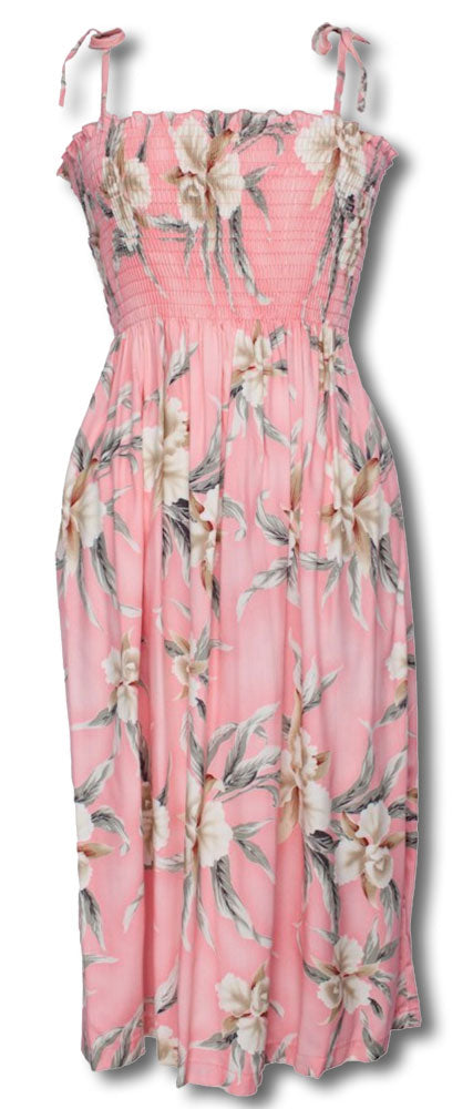Retro Orchid Smocked Dress