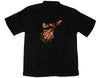 Rock on Guitar Men's Luau Embroidered Shirt