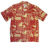 Rock Wall men's Hawaiian Aloha Cotton shirt