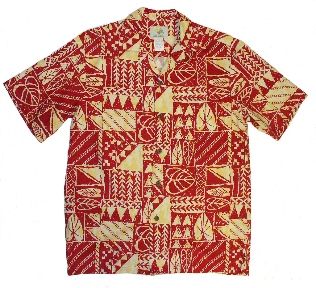 Rock Wall men's Hawaiian Aloha Cotton shirt