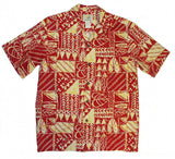 Rock Wall men's Hawaiian Aloha Cotton shirt