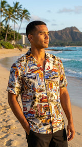 U.S. Route 66 Men's Shirt — Men's Cotton Shirts — Pacific Legend (view 5)
