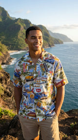 U.S. Route 66 Men's Shirt — Men's Cotton Shirts — Pacific Legend (view 6)