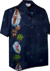 Santa's Christmas Rapids Panel Shirt