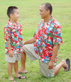 Santa More Beach Fun Boy's Hawaiian Shirt